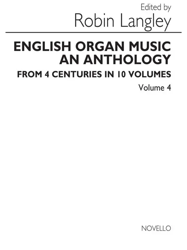 Anthology Of English Organ Music 04 (Softcover Book)