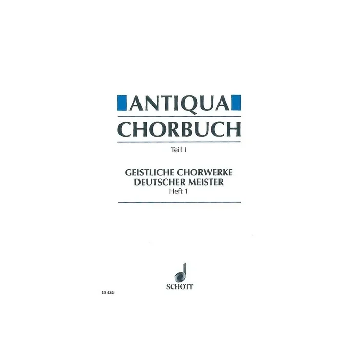 Antiqua-Chorbuch Part I / Book 1