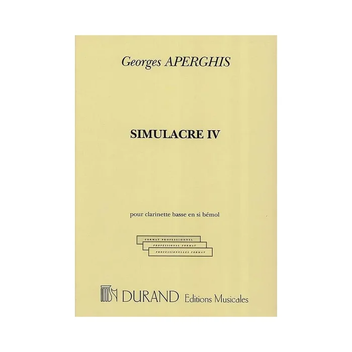 Aperghis, Georges – Simulacre IV