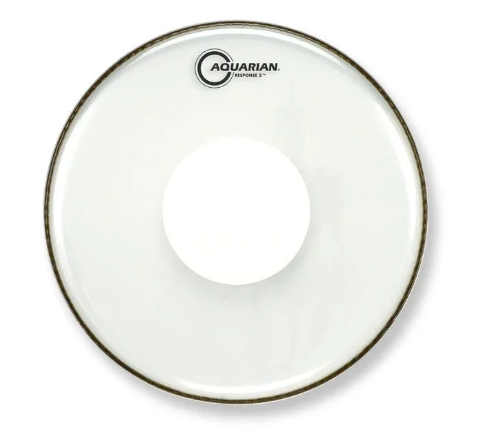 Aquarian 10 Inch Drum Head Clear W/Power Dot RSP2-PD10