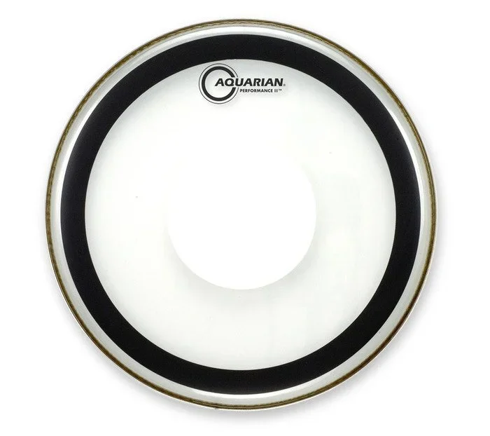 Aquarian 12 Inch Drum Head Clear W/Power Dot 2 Ply PFPD12