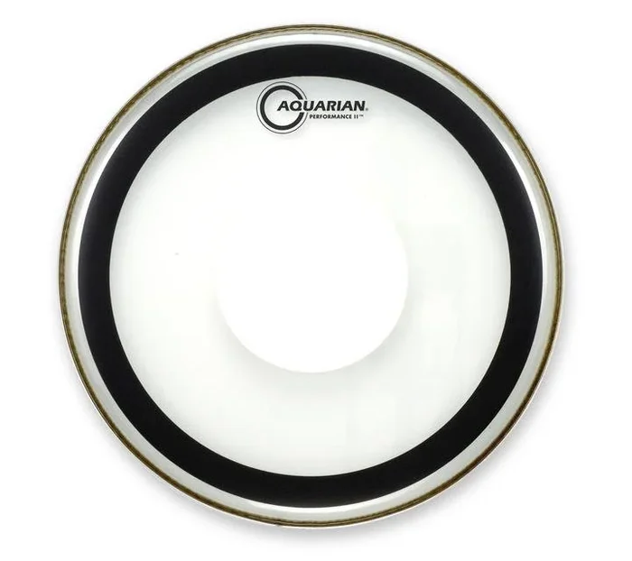 Aquarian 15″ Performance II Clear 7/7 Bonded Double Ply Drumhead With Power Dot