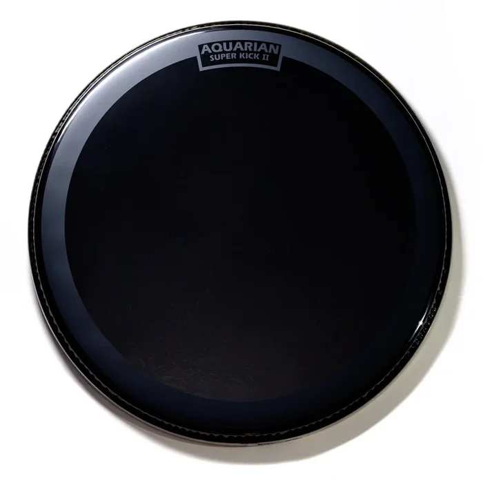Aquarian 18″ Reflector Black Mirror Superkick Drumhead