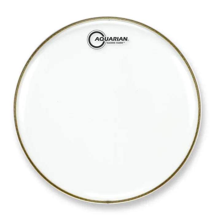 Aquarian 24″ Classic Clear 10mil Single Ply Bass Drumhead