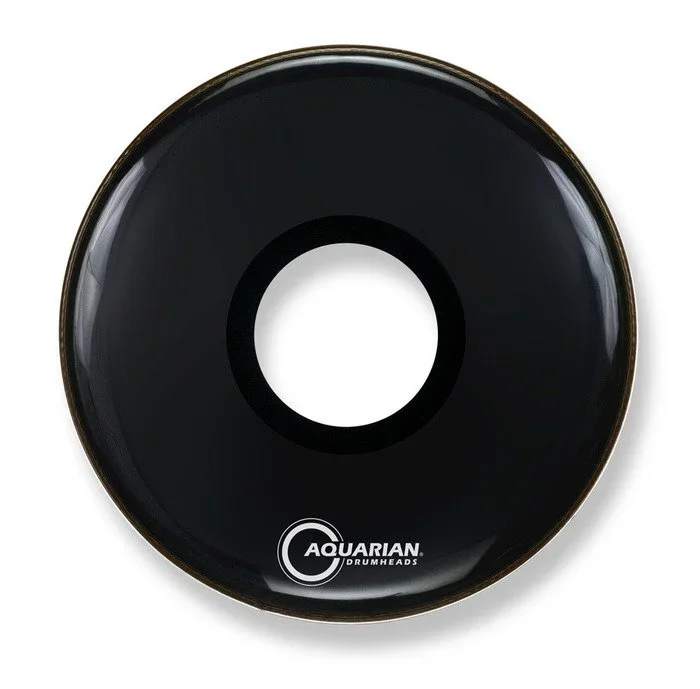 Aquarian 28 Inch Bass Drum Head Black Ctr Hole PTCC28BK