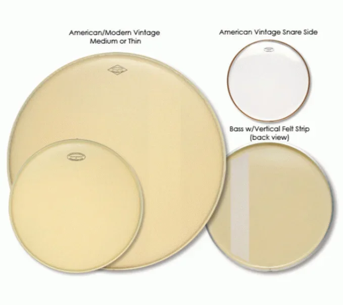 Aquarian MOTC-K28B Vintage W/Felt Strip Drumhead