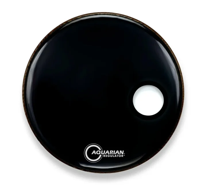 Aquarian RSM22BK Regulator 22″ Ported Black Bass Drum Head / Skin