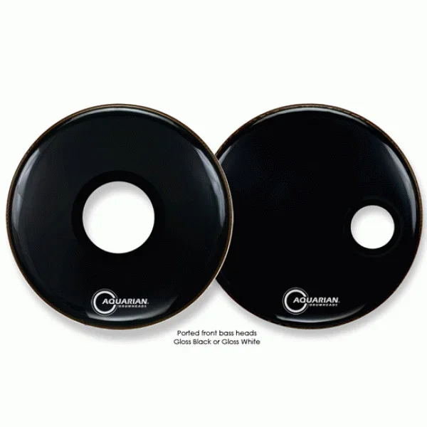 Aquarian SMPTCC24W Ported Fr Bass White Drumhead