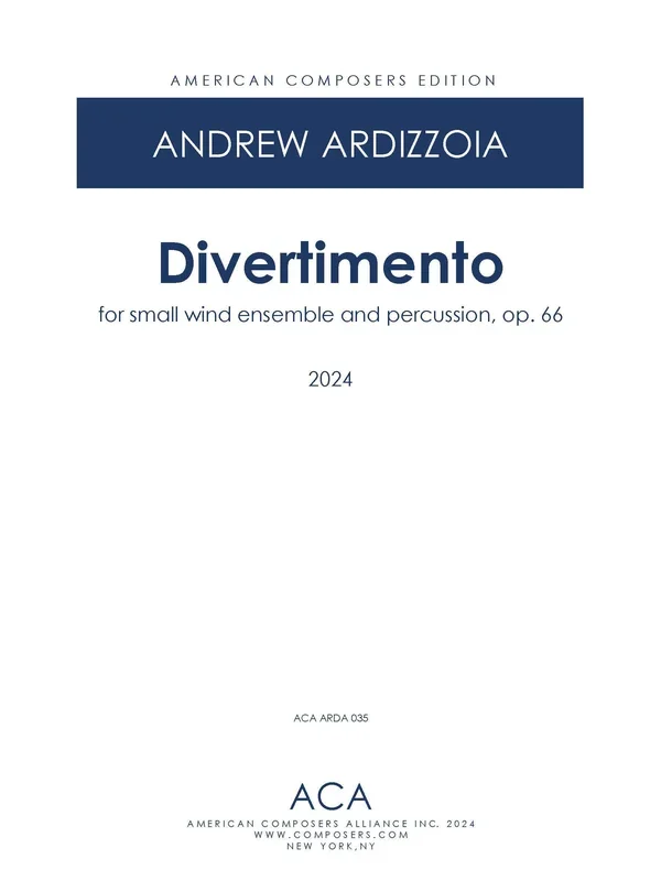 Ardizzoia: Divertimento, Op. 66