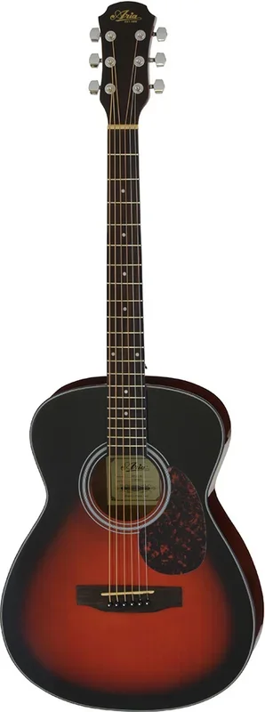 Aria ADF-01 Folk-Body Acoustic Guitar Brown Sunburst Gloss Finish