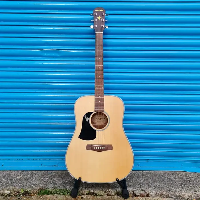 Aria AW130 Solid Top Left Handed Acoustic Guitar