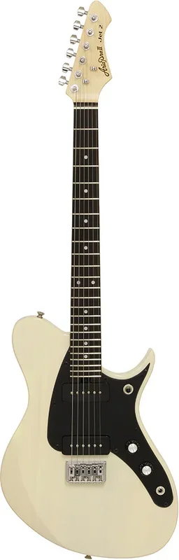 Aria J Series J-2 Electric Guitar See-Thru Vintage White with P90 Pickups