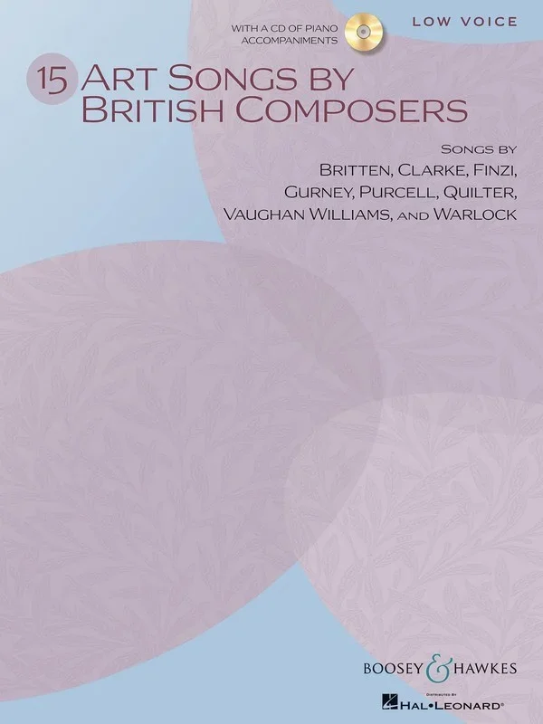 Art Songs 15 By British Composers Low Book/CD