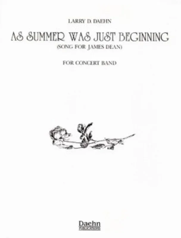 As Summer Was Just Beginning Concert Band 3 Score/Parts Book