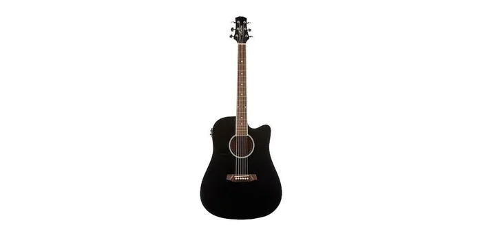 Ashton D20SCEQBK Dreadnought Solid Top And Eq