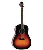 Ashton TK35J Tobacco Sunburst Acoustic Guitar