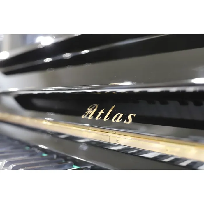 Atlas A2 Polished Black Secondhand Piano – 102983