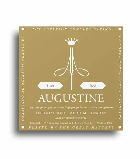 Augustine Imperial Red Strings – High Tension Trebles / Medium Tension Basses