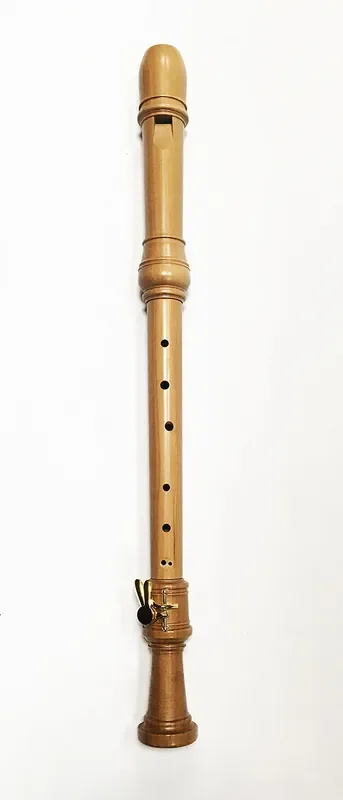 Aura Conservatorium Tenor Recorder with Double Key in Pearwood