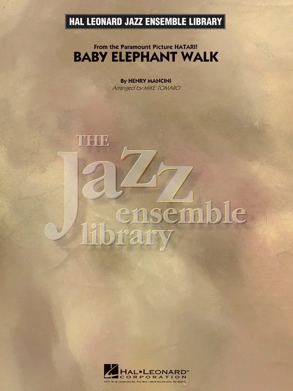 Baby Elephant Walk Je4 Score/Parts