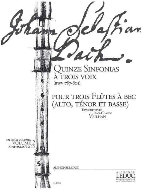 Bach, J.S. 15 Sinfonias for Recorder Trio – Volume 2