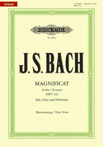 Bach J. S. : Magnificat: Vocal Score (Peters)