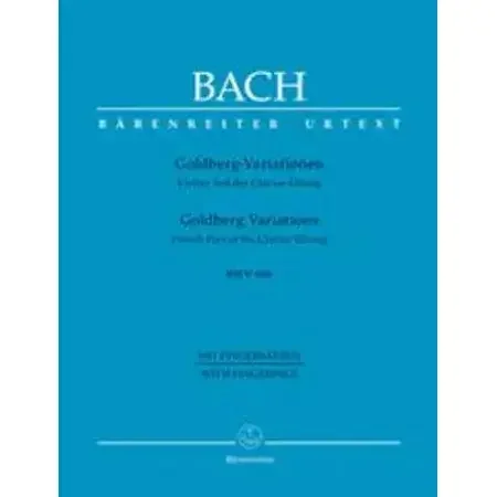 Bach, Johann Sebastian Goldberg Variations (piano with fingerings)