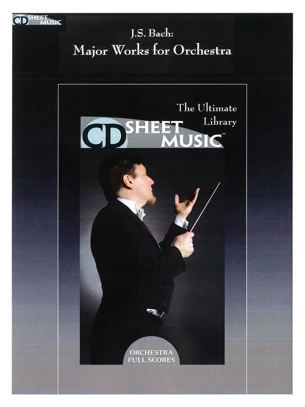 Bach Major Works For Orchestra CDr Sheet Music (CD-Rom Only)