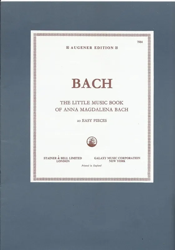 Bach The Little Music Book of Anna Magdalena Bach