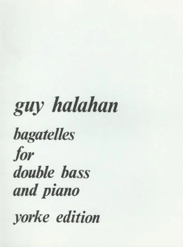 Bagatelles Double Bass/Piano (Softcover Book)