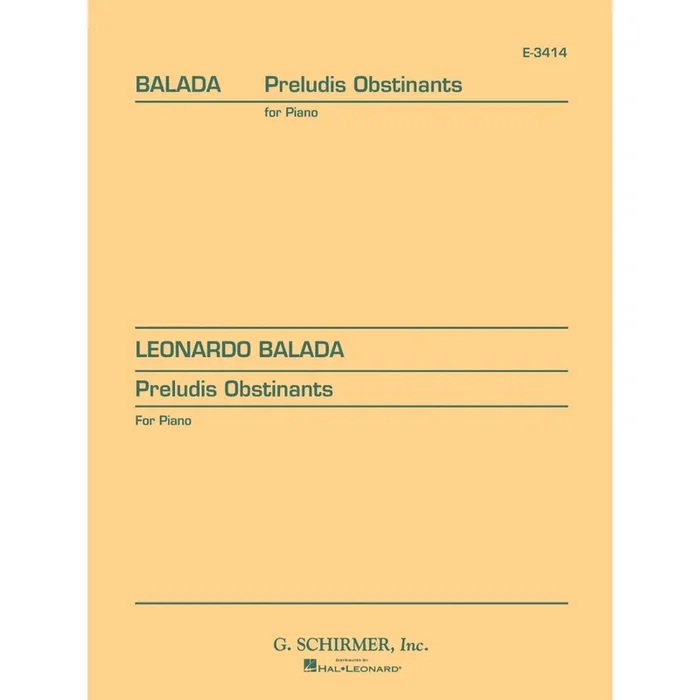 Balada, Leonardo – Preludis Obstinants