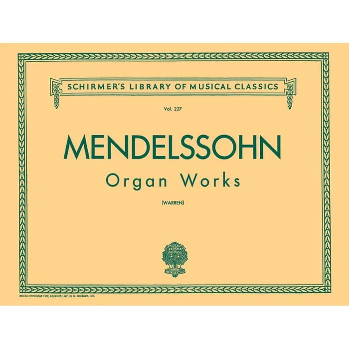 Bartholdy, Felix Mendelssohn – Organ Works, Op. 37/65