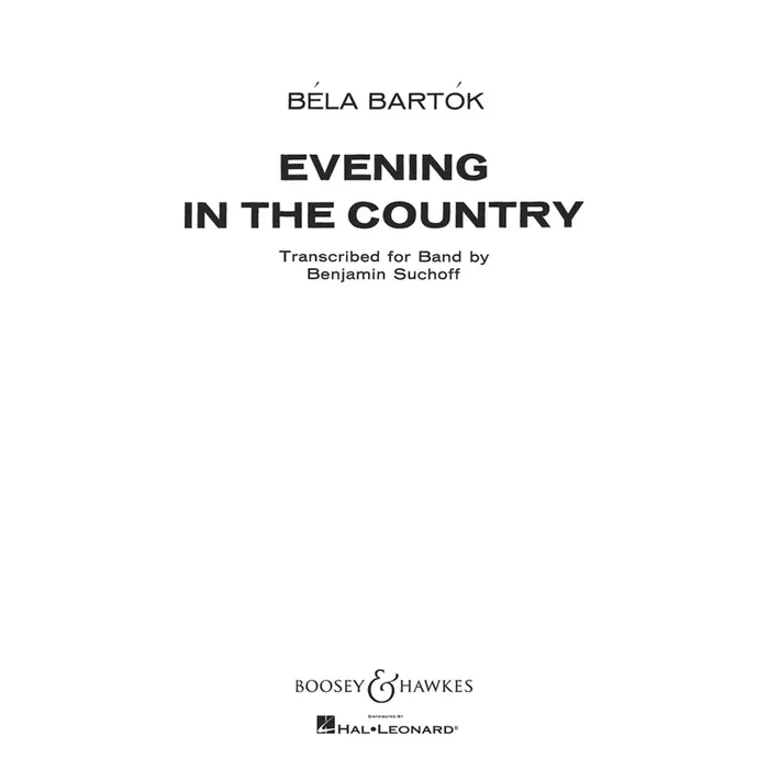 Bartók, Béla – Evening in the Country QMB 367