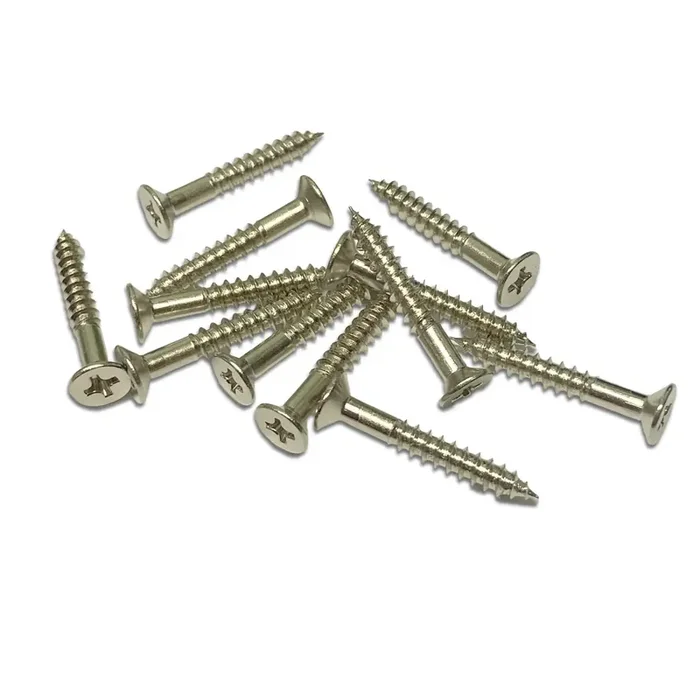 Bass Bridge Mounting Screw Nickel (Bag of 12)