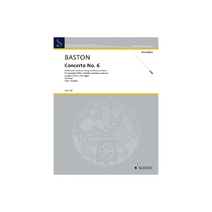 Baston, John – Concerto No. 6 D Major
