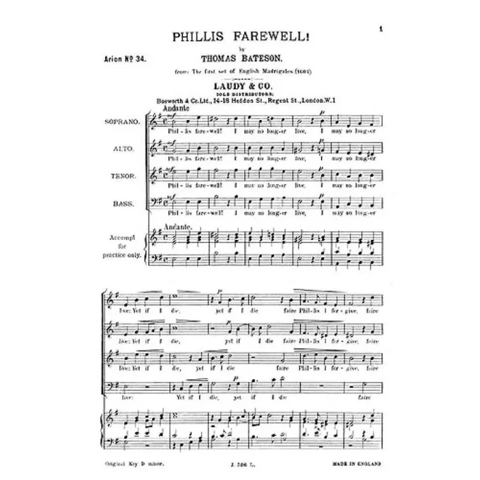 Bateson, Thomas – Phyllis Farewell