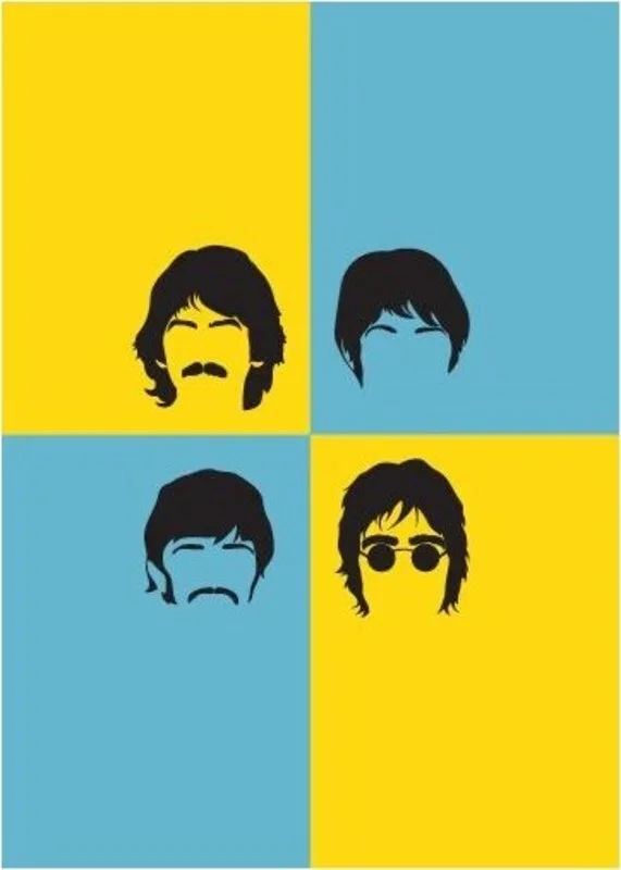 Beatles Pop Art Style Greeting Card