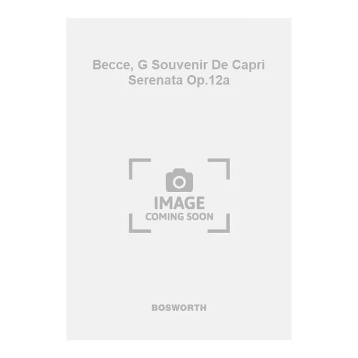 Becce, G Souvenir De Capri Serenata Op.12a