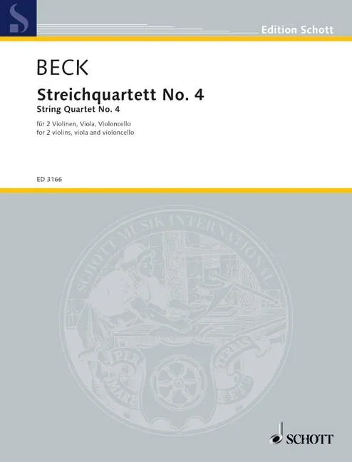 Beck, Conrad : Beck, Conrad : String quartet No. 4, – String quartet – Schott Digital