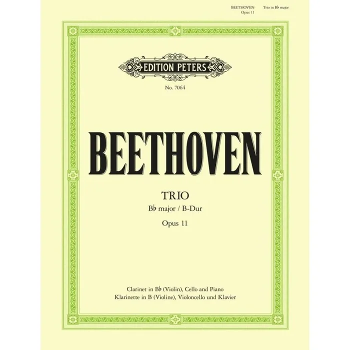 Beethoven, L.v – Clarinet Trio Bb Op. 11