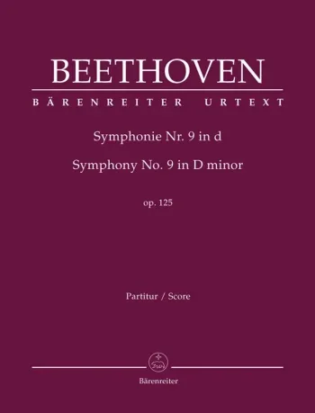 Beethoven : Symphony No.9 in D minor, Op.125 (Choral) (Urtext). : Large Score Paperback: (Barenreiter)