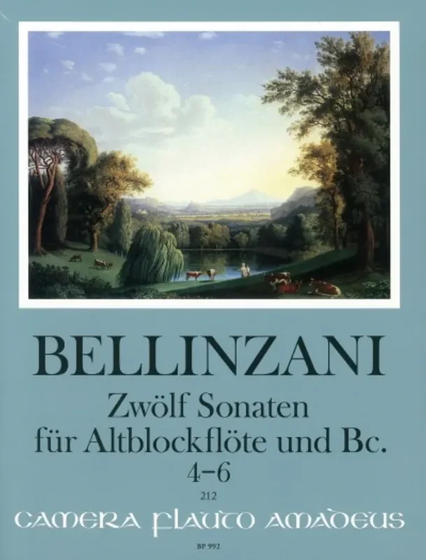 Bellinzani 12 Sonatas for Alto Recorder & Continuo – Nos. 4-6