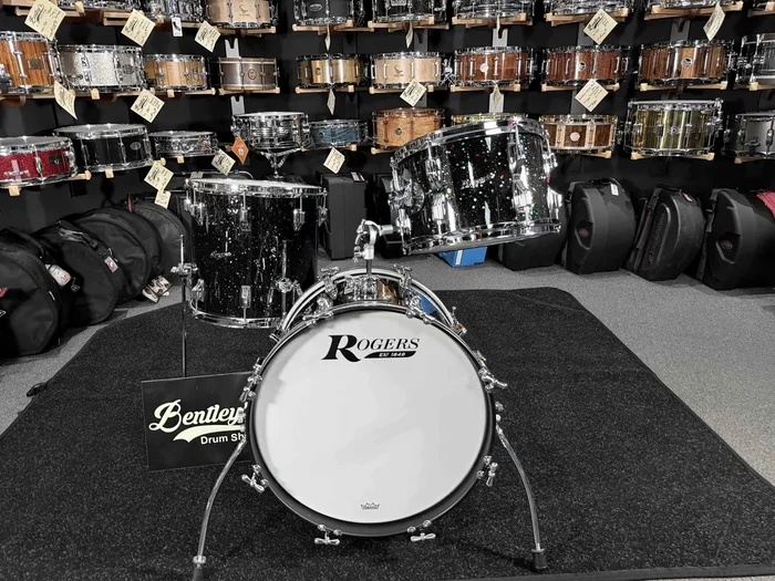 ~BENTLEY’S EXCLUSIVE~ Rogers Cleveland Series 3-Piece 12/14/18 Bop Drum Kit Set in Mardi Gras Lacquer
