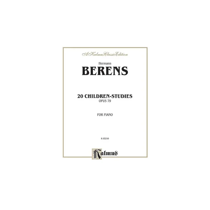 Berens, Hermann – 20 Children’s Studies, Op. 79