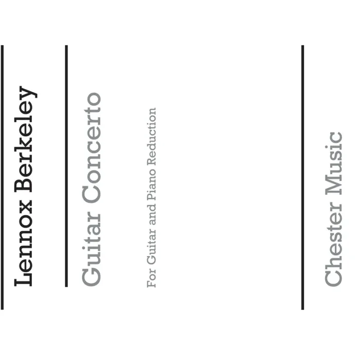 Berkeley, Lennox – Concerto For Guitar And Orchestra Op.88