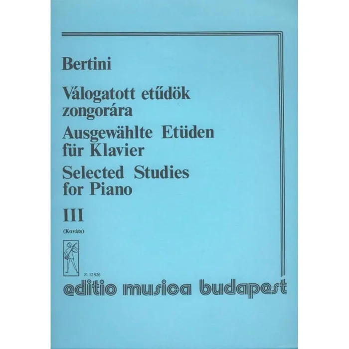 Bertini, Henri – Selected Studies 3
