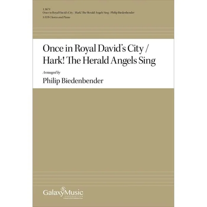 Biedenbender, Philip – Once in Royal David’s City