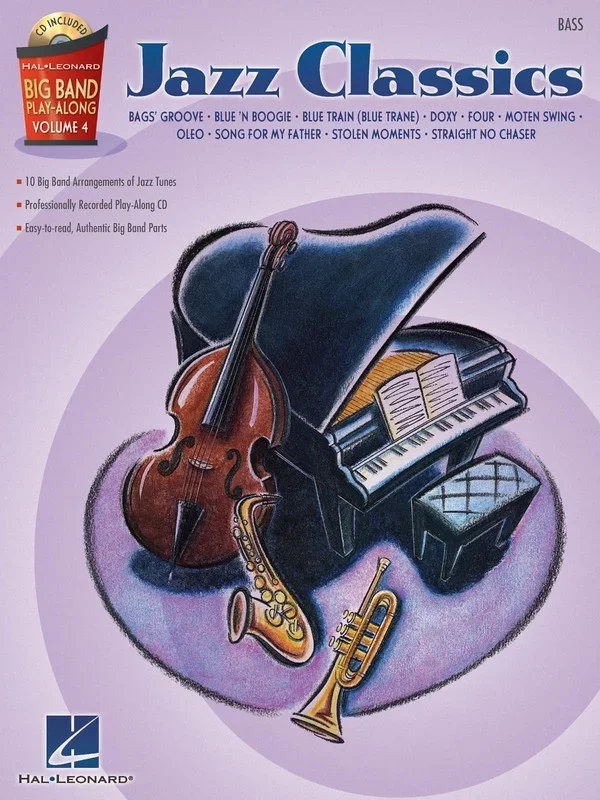Big Band Play Along V4 Jazz Classics Bass (Softcover Book/CD)