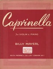 Billy Mayerl : Billy Mayerl : Caprinella – Piano, Violin – Faber Digital