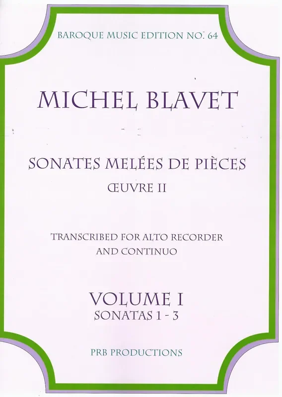 Blavet Sonates Melees de Pieces – Volume 1